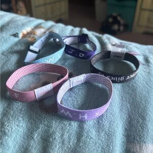 WWJD/HWLF Colorful Bracelet Bundle